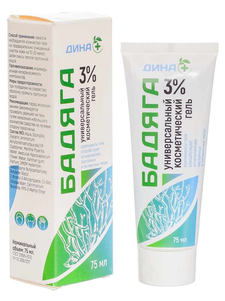 Бадяга Универсальный косметический гель, гель, 75 мл, 1 шт. фото