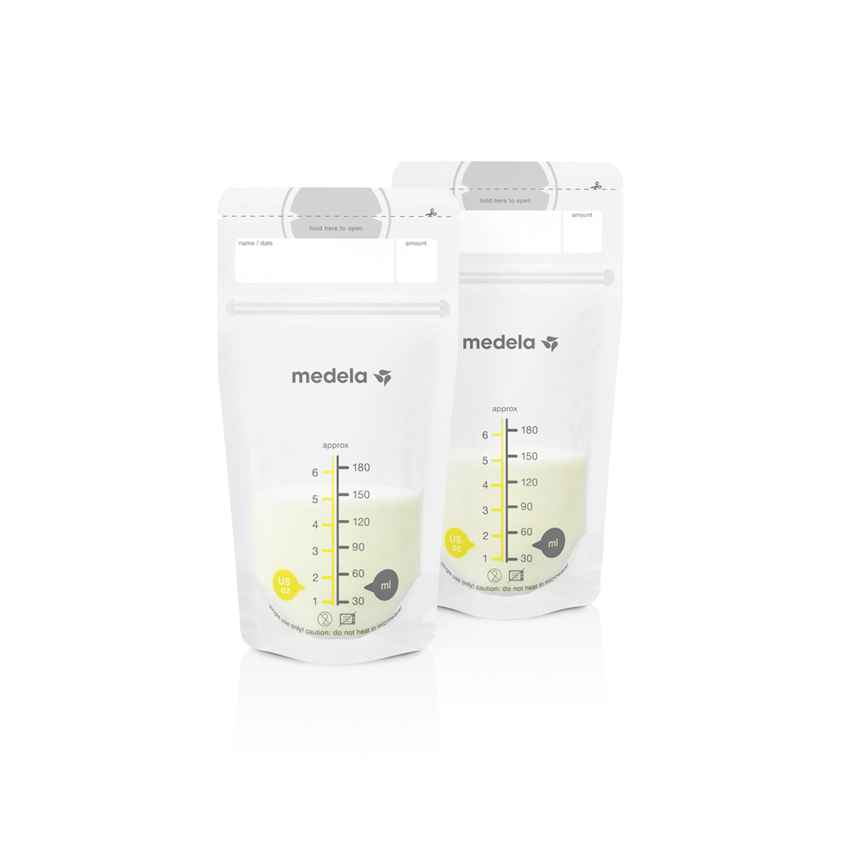 Medela Пакеты для хранения грудного молока, 180 мл, 50 шт, одноразовые фото