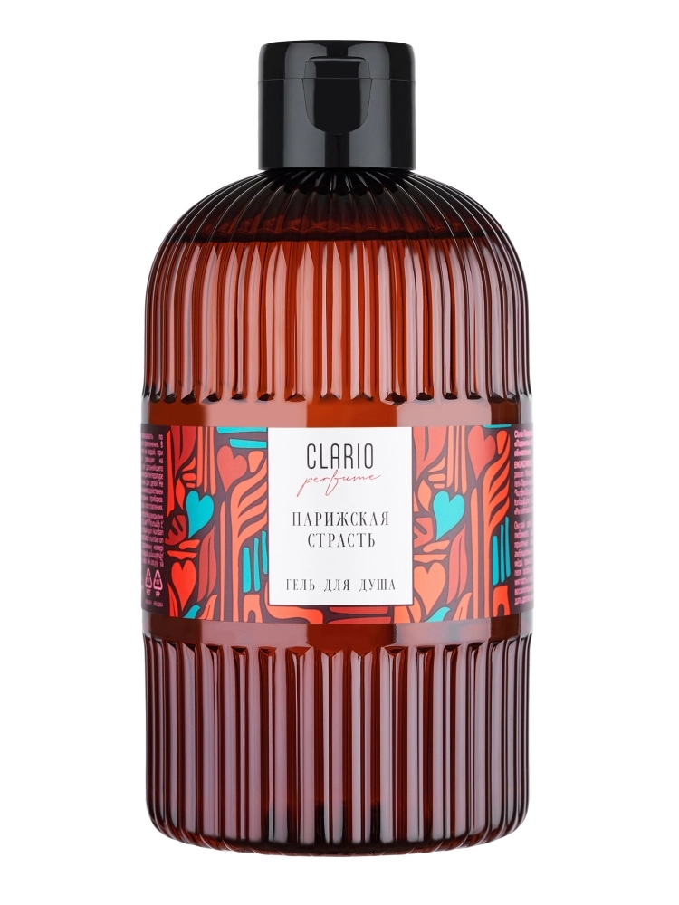 Clario Гель для душа парфюмированный Парижская страсть, гель для душа, 500 мл, 1 шт, увлажнение и обновление фото