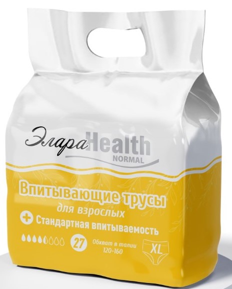 ЭлараHealth Normal Подгузники-трусики для взрослых, Extra Large XL, 27 шт. фото