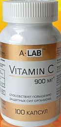 A-LAB Витамин С, 900 мг, капсулы, 100 шт. фото