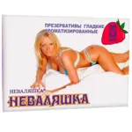 Неваляшка презервативы, презервативы, 3 шт, с ароматом клубники фото