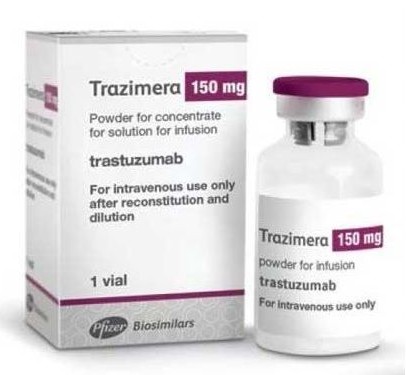 Тразимера, 150 мг, лиофилизат для приготовления концентрата для приготовления раствора для инфузий, 1 шт. фото