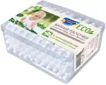 Солнце и Луна Eco, ватные палочки, 60 шт, хлопковые для детей с ограничителем фото