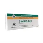 Эуфиллин, 150 мг, таблетки, 30 шт. фото 