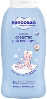 Непоседа Cредство для купания с головы до пят детское, 400 мл, 1 шт. фото 