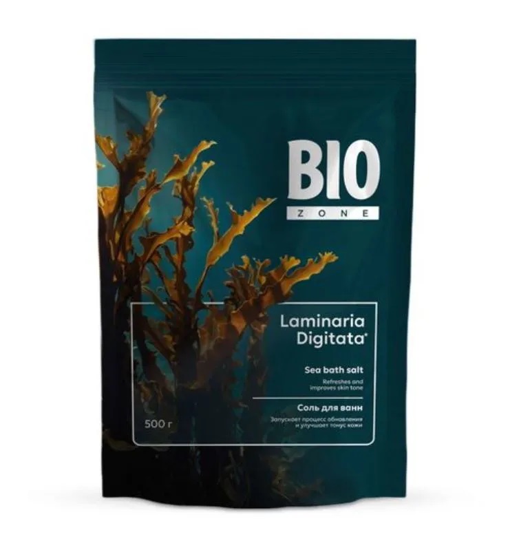 BioZone Соль для ванн, соль для ванн, 500 г, 1 шт, с экстрактом ламинарии фото