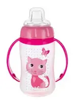 Canpol Поильник обучающий с силиконовым носиком и ручками Веселые животные, 320 мл, 1 шт, цвет в ассортименте, 6+ мес, арт. 56/512 фото 2