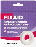 Fixaid Лейкопластырь фиксируюйщий, 1.25 см х 500 см, пластырь, 1 шт, прозрачный, полимерная основа фото