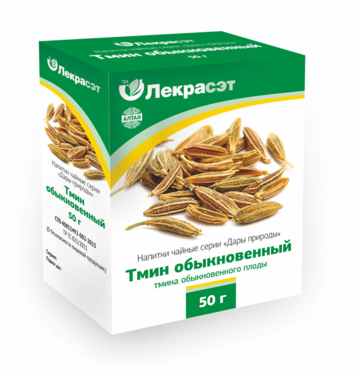 Дары Природы Чайный напиток Тмина плоды, чайный напиток, 50 г, 1 шт. фото