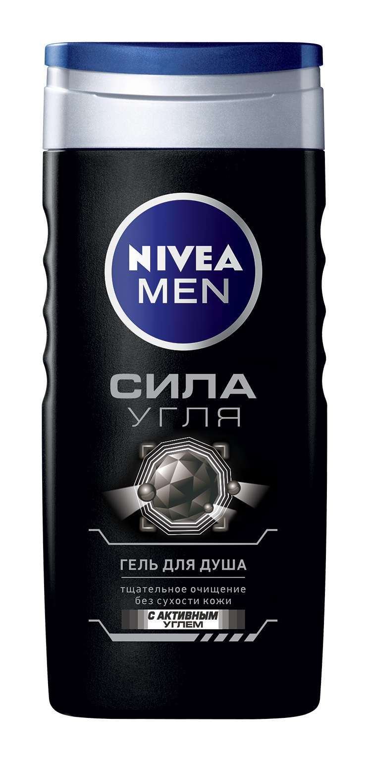 Nivea Men Гель для душа Сила угля, 250 мл, 1 шт. фото