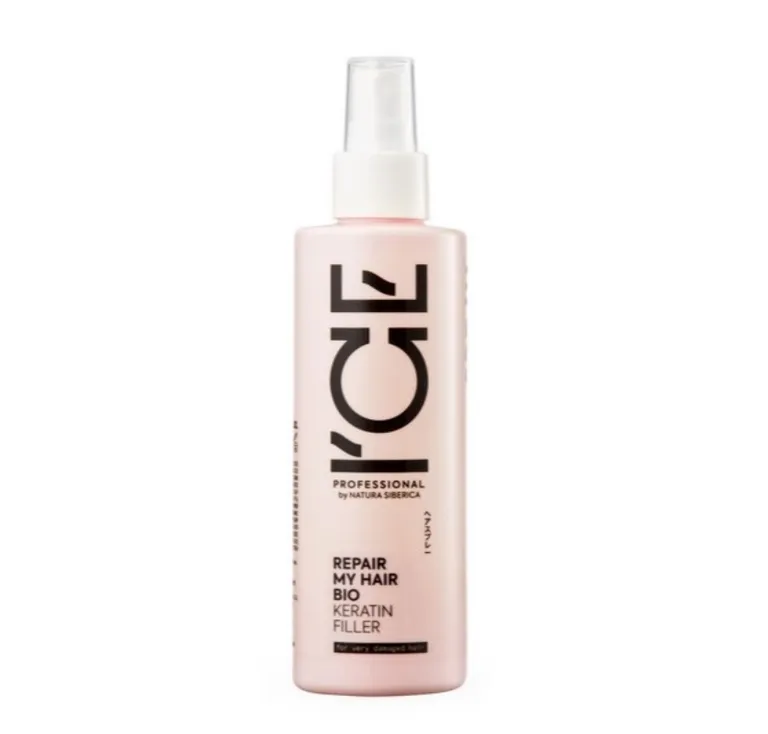 Natura siberica ice professional спрей-концентрат кератиновый для сильно поврежденных волос, спрей, 200 мл, 1 шт. фото