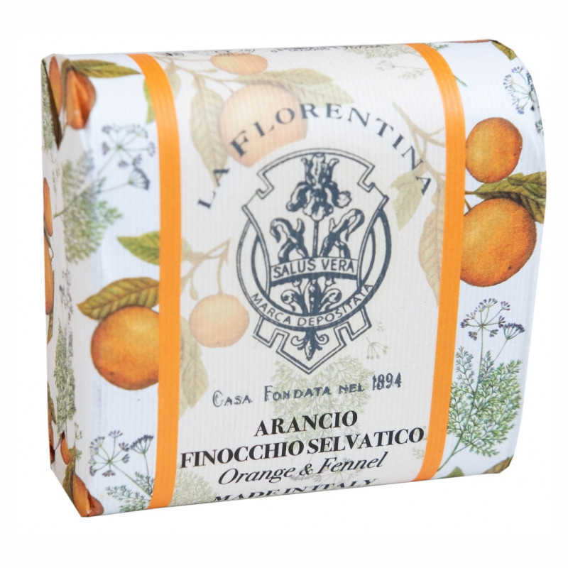 La Florentina Мыло туалетное, мыло твердое, 106 г, 1 шт, апельсин + дикий фенхель фото