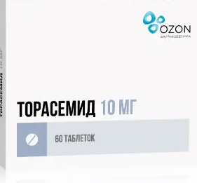 Торасемид, 10 мг, таблетки, 60 шт. фото