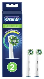 Oral-B CrossAction Насадка для электрической зубной щетки, 2 шт, белого цвета, арт. EB50rb фото