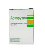 Аскорутин, 50 мг+50 мг, таблетки, 50 шт. фото