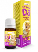 Консумед Кидс Витамин Д3, 500 МЕ, раствор масляный, 10 мл, 1 шт. фото