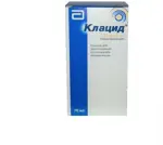 Клацид, 250 мг/5 мл, гранулы для приготовления суспензии для приема внутрь, 49,5 г (70 мл), 1 шт. фото