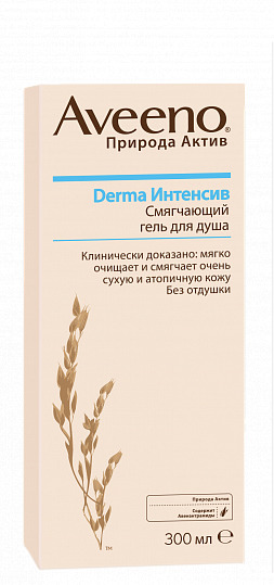 Aveeno Derma Интенсив смягчающий гель для душа, гель для душа, 300 мл, 1 шт. фото