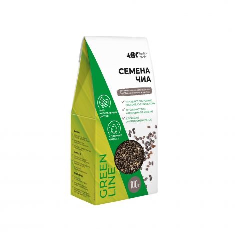 ABC Хэлси Фуд Семена Чиа, 100 г, 1 шт. фото