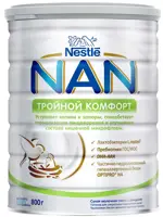 NAN Тройной комфорт, смесь молочная сухая, 800 г, 1 шт, для детей с рождения фото 