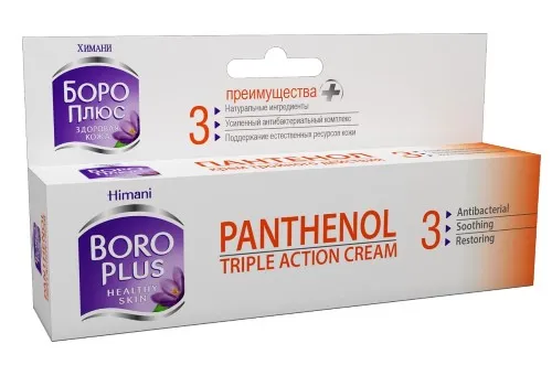Боро Плюс Пантенол Крем тройного действия, крем, 60 мл, 1 шт. фото