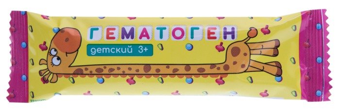 Гематоген детский, плитка, 25 г, 1 шт. фото
