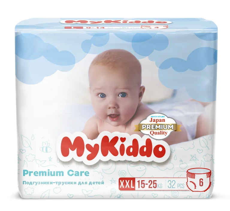 Mykiddo Premium трусики-подгузники детские, XXL, 32 шт, 15-25кг фото