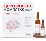 Церебропепт, 215.2 мг/мл, раствор для инъекций, 5 мл, 5 шт. фото
