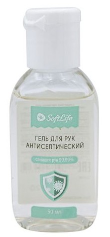 СофтЛайф Гель для рук с алоэ и витамином Е, гель для наружного применения, 50 мл, 1 шт. фото