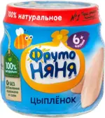 Фрутоняня детское пюре, пюре, 80 г, 1 шт, цыпленок фото