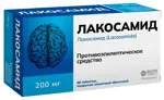 Лакосамид, 200 мг, таблетки, покрытые пленочной оболочкой, 56 шт. фото 