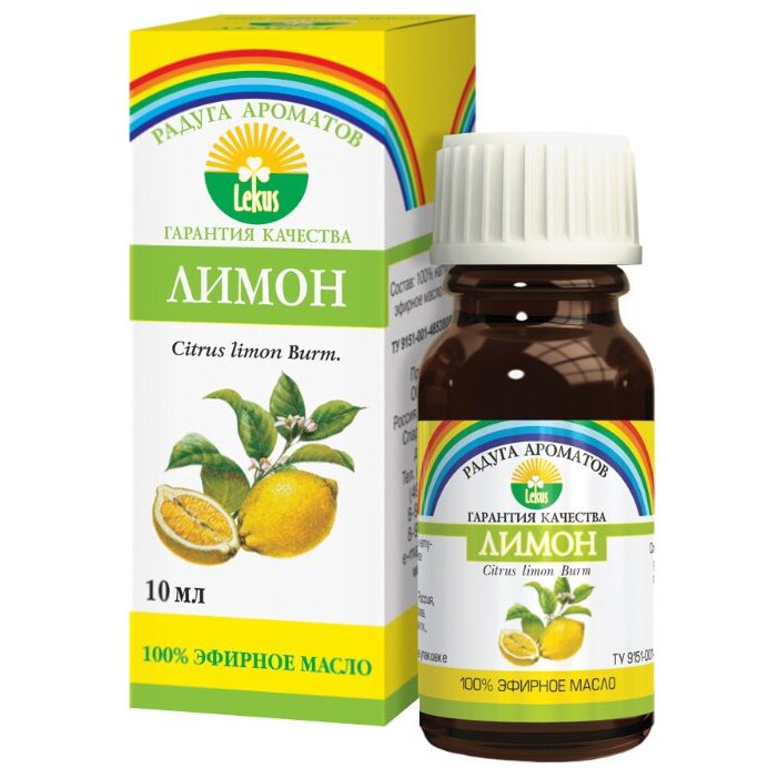 Масло эфирное Лимон, масло эфирное, 10 мл, 1 шт. фото