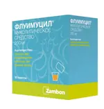 Флуимуцил, 200 мг, гранулы для приготовления раствора для приема внутрь, 1 г, 30 шт, апельсин фото