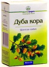 Дуба кора, сырье растительное измельченное, 50 г, 1 шт. фото