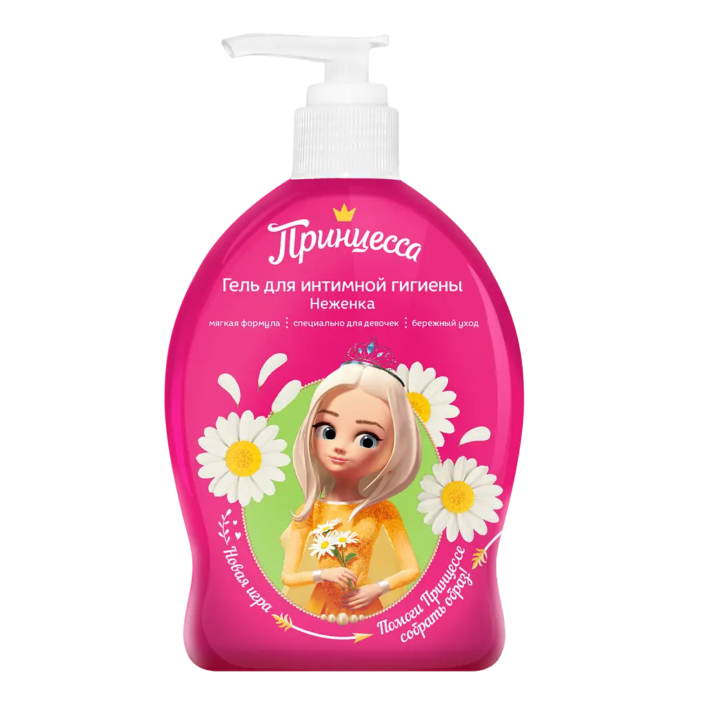 Принцесса гель для интимной гигиены неженка, гель для интимной гигиены, 300 мл, 1 шт. фото