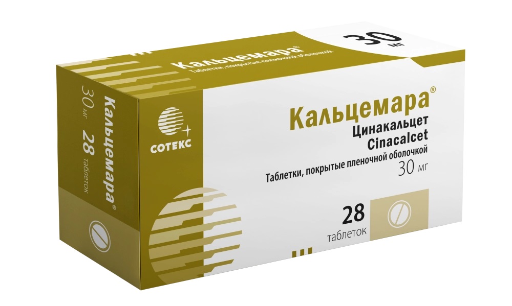 Кальцемара, 30 мг, таблетки, покрытые пленочной оболочкой, 28 шт. фото