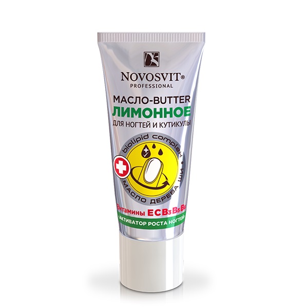 Novosvit Лимонное масло-butter активатор роста ногтей, 20 мл, 1 шт. фото