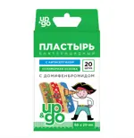 UP&GO Лейкопластырь бактерицидный детский с домифенбромидом, 20 шт, полимерная основа фото