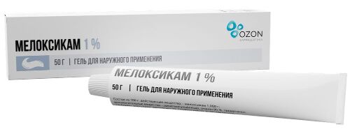 Мелоксикам, 1%, гель для наружного применения, 50 г, 1 шт. фото