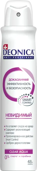 Deonica Антиперспирант Невидимый, спрей, 200 мл, 1 шт. фото