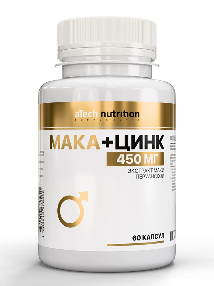 Atech nutrition Мака + Цинк, капсулы, 60 шт. фото
