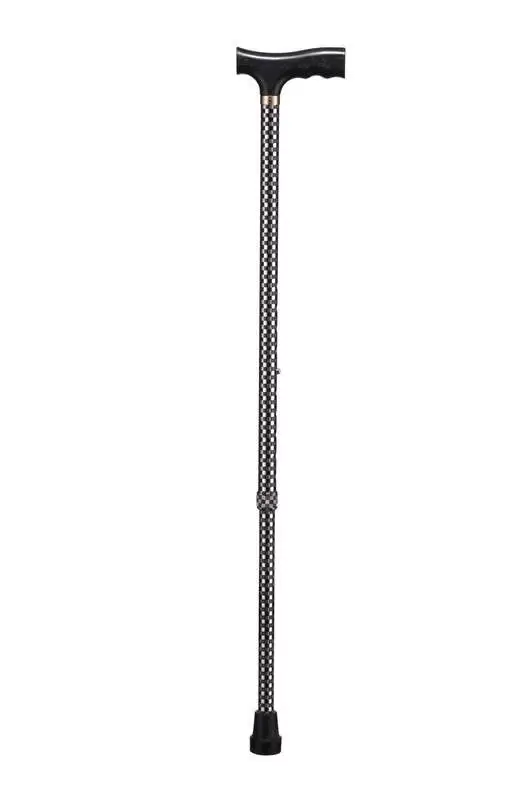 B.Well Трость опорная металлическая шахматы, 1 шт, арт. WR-411, телескопическая фото