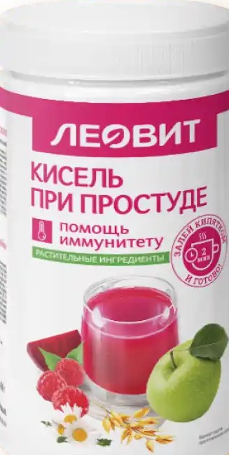 Леовит Кисель при простуде, порошок, 400 г, 1 шт. фото