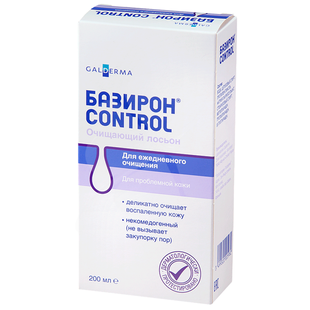 Базирон Control Лосьон для лица очищающий, лосьон для лица, 200 мл, 1 шт. фото