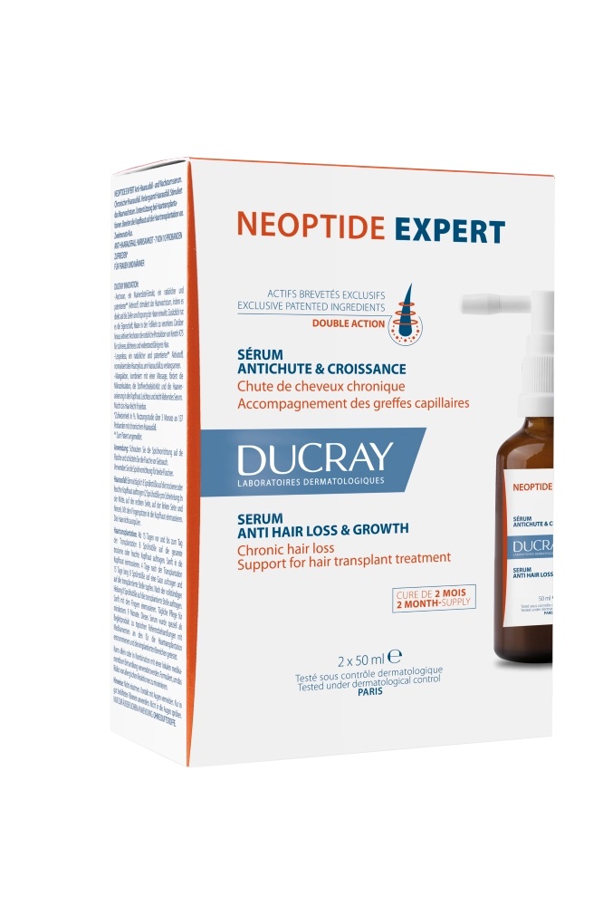 Ducray Neoptide Expert Сыворотка укрепляющая придающая плотность волосам, сыворотка для волос, 50 мл, 2 шт. фото