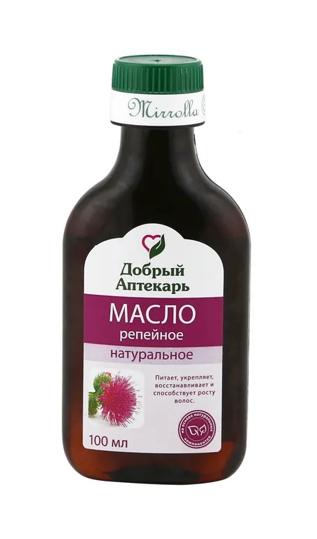 Добрый Аптекарь Масло репейное натуральное, масло косметическое, 100 мл, 1 шт. фото