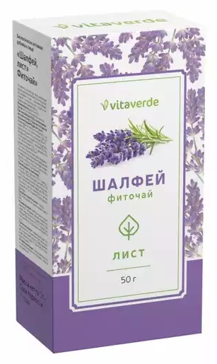 Vitaverde Шалфея листья, фиточай, 50 г, 1 шт. фото