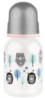 Lubby Бутылочка с латексной соской веселые животные, 0+ мес, 125 мл, 1 шт, арт. 13565 фото 