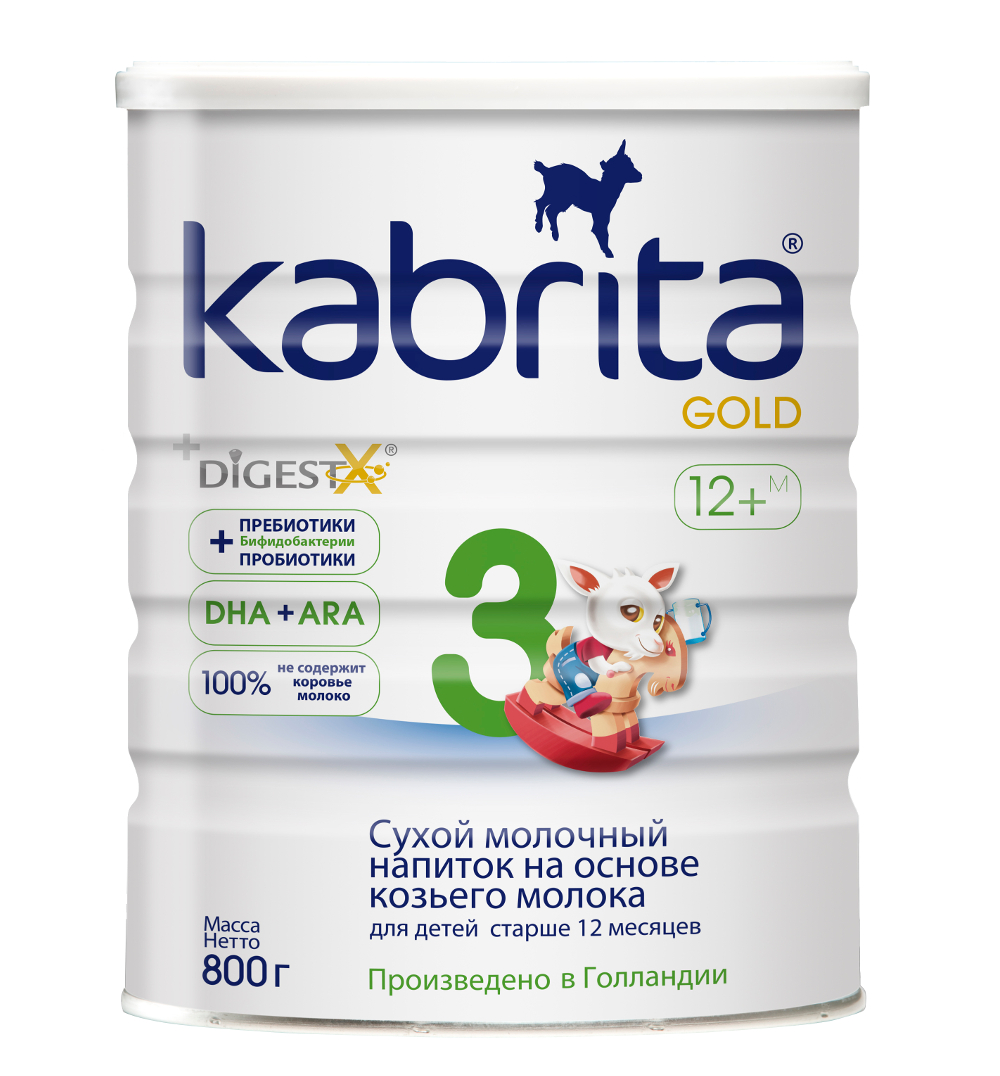 Kabrita 3 Gold, смесь сухая на козьем молоке, 800 г, 1 шт. фото
